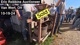 Results - Shop & Barn Finds - Tools - Sandblast Cabinet - Apple Press - Roediger Auction 10-19-24