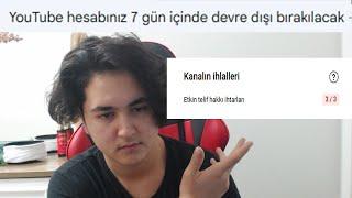 kanalım kapatıldı