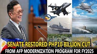 GOOD NEWS: 10 BILLION CUT TO AFP MODERNIZATION RESTORED