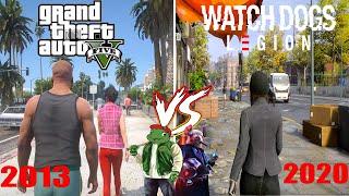 GTA 5 vs Watch Dogs Legion Physics & Detail Comparison