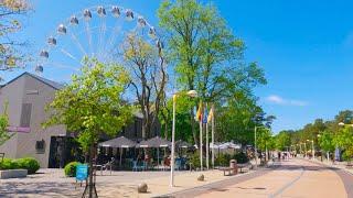 How Looks Main Street Of Palanga Just Before 2022 Summer Season Start Walking Tour 4K | Lithuania