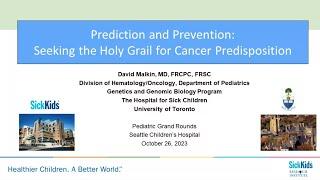 Prediction and Prevention: Seeking the Holy Grail of Childhood Cancer Predisposition