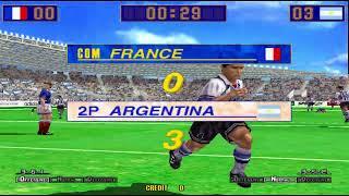 Virtua Striker 2 '98 - Argentina Full Playthrough (Ranking Mode) (3:00 Length Time Playthrough)