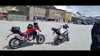 2. Tag ab Nauders. Umbrailpass, Stilfserjoch nach Bormio, Berninapass, Albula Pass, Fluela Pass usw