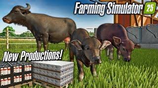  NEW BUFFALO + GRAZING!  (& NEW PRODUCTIONS) | FARMING SIMULATOR 25