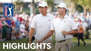 T. Kim and S. Kim's Round 4 Four-ball highlights | Presidents Cup | 2022