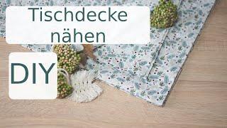 Tischdecke nähen lernen - Briefecken nähen - DIY mit Annas Nähschule