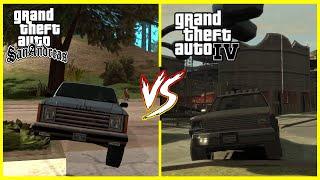 GTA SA VS GTA IV | GTA SAN ANDREAS VS GTA 4 Comparison