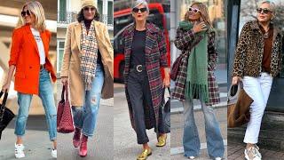 Natural Older Women OVER 50 60 70 |New Trends Fashion For Women | Winter Fashion 2025