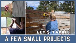 Tackling a few OUTDOOR projects | Adding privacy with a small backdoor refresh