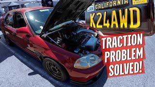 Street Sleeper AWD TURBO K24 Swapped EK Sedan is Ready to HURT Feelings || Ignore the Hood Exit