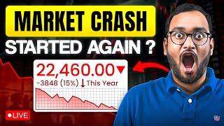 Market Crash Next Levels ? | Live Analysis Nifty | Crypto Bitcoin | Investographer