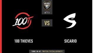 100 Thieves vs Sicario Gaming | CWL Champs 2019 | Day 1