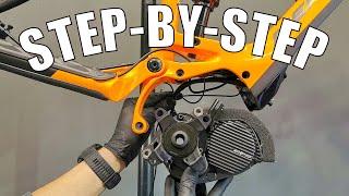 Shimano EP8 E-Bike Motor Unit Installation. Enduro E-Bike Build - Part 2.