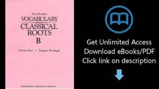 Download Vocabulary From Classical Roots B Test Booklet (Book B)