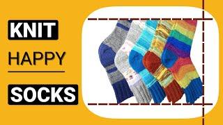 Knit a happy socks, combining rests of yarn.