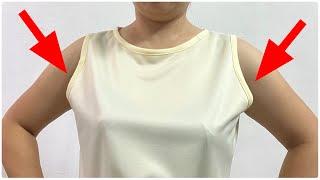 Technique to fix the armpit of ​shirt is loose and not fit tight the shoulders