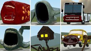 TRAIN EATER, SEA EATER, BUS EATER BUILDER, THE BLOOP, HOUSE HEAD VS ALL TREVOR HENDERSON In GMOD!