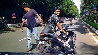 The Police did a Great Job  Goons Attacked a Car just for Honking