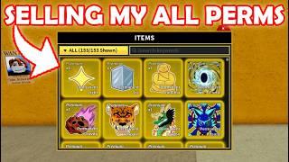 Selling MY ALL Permanent Fruits (TONS DRAGONS) OMG!! Blox Fruits