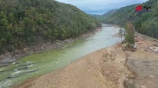 Helene Aftermath in Erwin. The Devil's Looking Glass and Nolichucky River