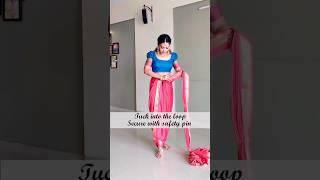 prepare the saree draping devasena style #sareedrapping #sareefashion #srilaxmiofficial