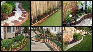 40+ Garden Path Edging Design Ideas for Beautiful Home Garden / Garden Border Photo Design Ideas.