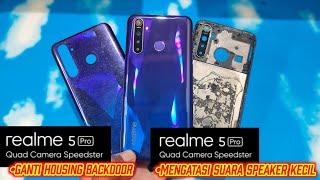 REALME 5 PRO - MUDAH NYA GANTI KESING BACKDOOR YANG SUDAH BURUK MENJADI BARU LAGI, CUMA 10 MENIT