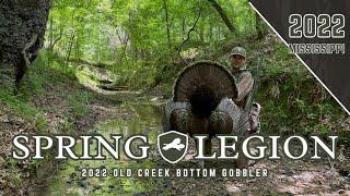 2022 TURKEY SEASON - USING A WING BONE CALL ON OLD MISSISSIPPI CREEK BOTTOM GOBBLER | Final Setup