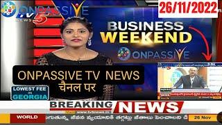 #onpassive || TV News चैनल पर onpassive (telangana) || Press conference , Ash mufareh TV5