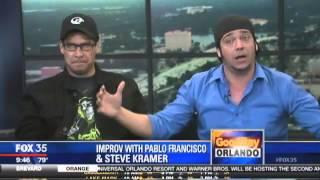 Comedian Pablo Francisco and Steve Kramer LIVE on Good Day