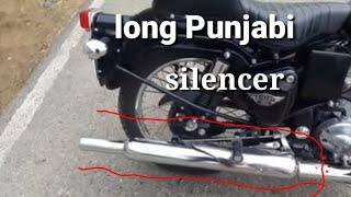 Long Bottle Silencer Punjabi Ful Review in |Royal Enfield| AK Rider 70 Malayalam