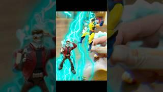Starlord vs Gambit for Rogue, Blokees vs Hasbro Toy Battle#marveltoys #gambit #starlord #toybattle