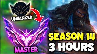 How to ACTUALLY Climb to Masters in 3 Hours with Udyr Jungle Season 14