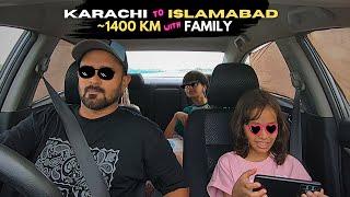  Karachi To Islamabad 1400 KM With Family