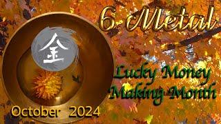 October 9 Star Ki 6 Metal Star brings Lucky Money Vibes! #manifestmoney