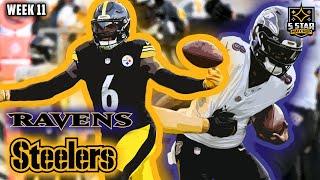 Steelers Defense Dominates Lamar Jackson! Ravens vs Steelers Week 11 Highlights | 5 Star Matchup