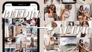 TRANSFORMING MY INSTAGRAM Using Tashie Tinks Tips and Presets // Instagram Photoshoot at Home