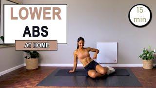 15 min INTENSE LOWER ABS WORKOUT at Home | No Equipment