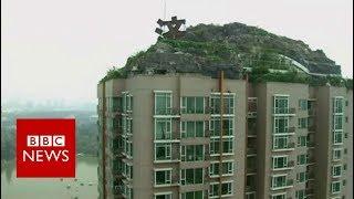 China: Rooftop 'Rock Villa' On Beijing's Skyline - BBC NEWS