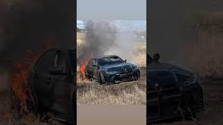BMW on fire #bmw #cars #fail