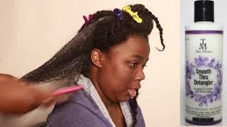 How To Detangle Thick Hair After Crochet Braids | Cheap $15.00 Hair Style