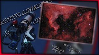 North America & Pelican Nebula AstroPhotography (Skywatcher GTi - Omegon telescope)