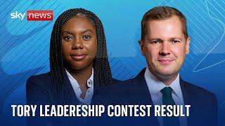 Watch live: Conservative leadership result - A special programme