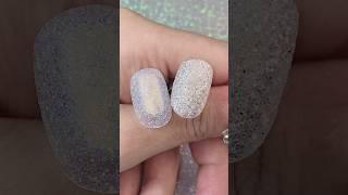 磨砂感亮粉bling bling   #nails #光療 #凝膠 #nailart #美甲 #指甲 #diy #教學 #教程 #亮粉 #亮片 #白色 #white