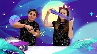 Out of this world - Galaxy Slime Kit with Glow in the Dark Powder and Stars!