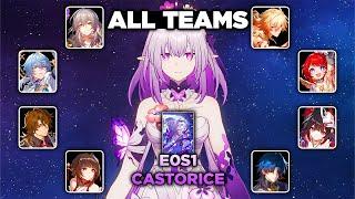 NEW UPDATE! E0S1 Castorice Showcase with 9 Different Teams | MOC 3.2 - Honkai: Star Rail