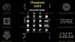 Champions 2024 Qualified Teams  #VALORANT