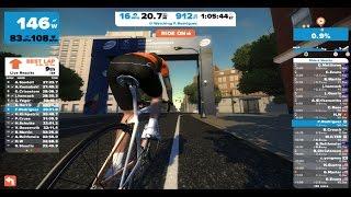 Virtual Bike Racing on Zwift-Thursday Training race, new World Champs Course!