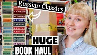 Huge Book Haul of Russian Classics  Huge Book Unboxing  Russian Editions of Russian Classics [CC]